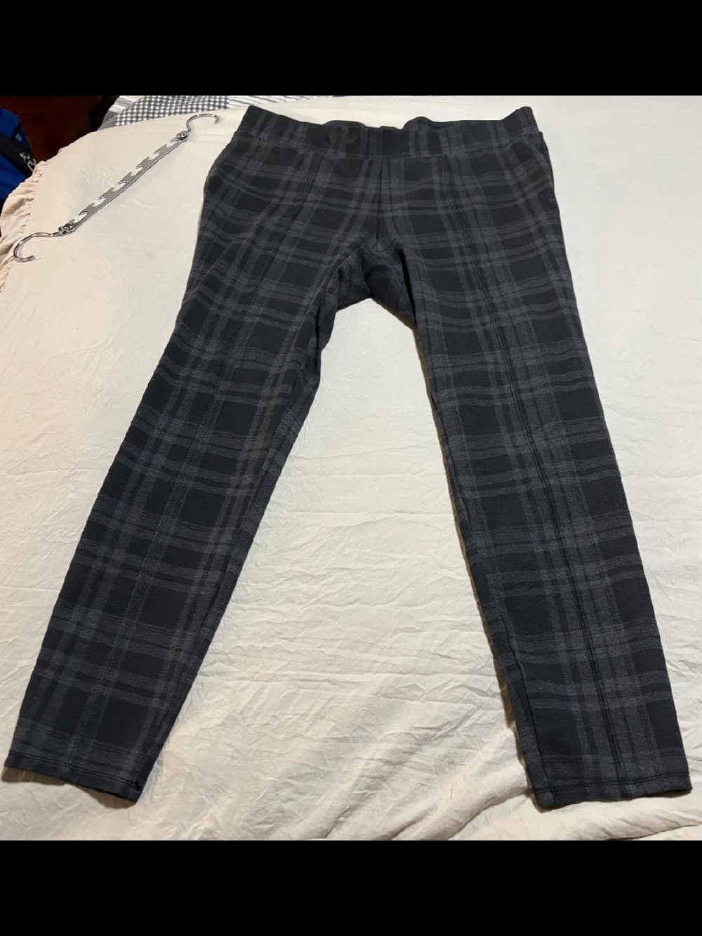 Time and Tru Black & Gray Plaid Skinny Pants